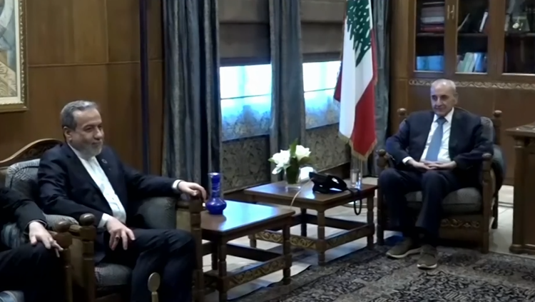 Speaker Nabih Berri and Iran's FM Abbas Araghchi
